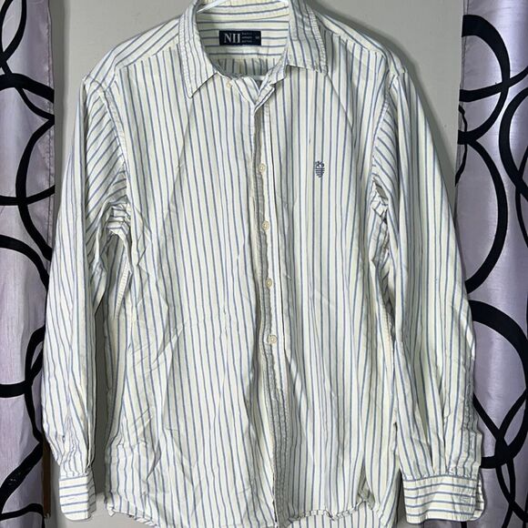 Vintage NII New York Ivyleague Institute button down long sleeve shirt M - Picture 1 of 10
